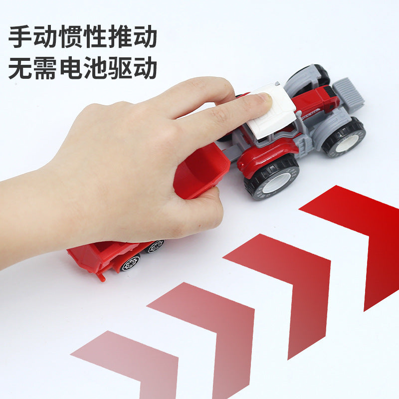 Children's Pull-Back Alloy Construction Farmer's Vehicle Pull-Back Alloy Model Construction Vehicle Toy Car for Babies - image 5