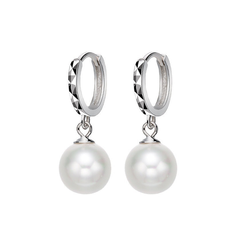 Korean Style Fashionable Car Flower Pearl Earrings, Feminine and Versatile Car Flower Earrings, Personalized High-Quality Ear Buckle Ear Jewelry - image 5