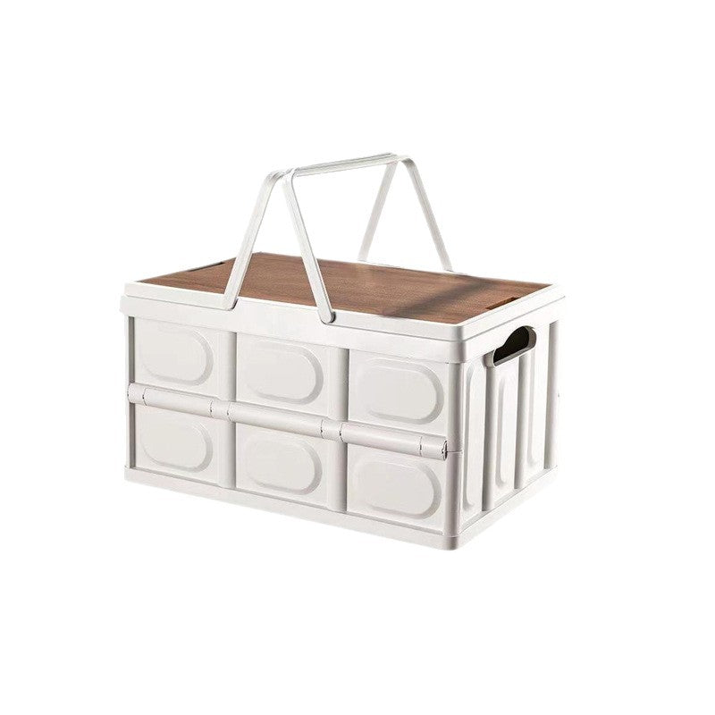 Portable Folding Storage Box, Outdoor Camping Storage Folding Box with Lid, Large Capacity Car Storage Box - image 5