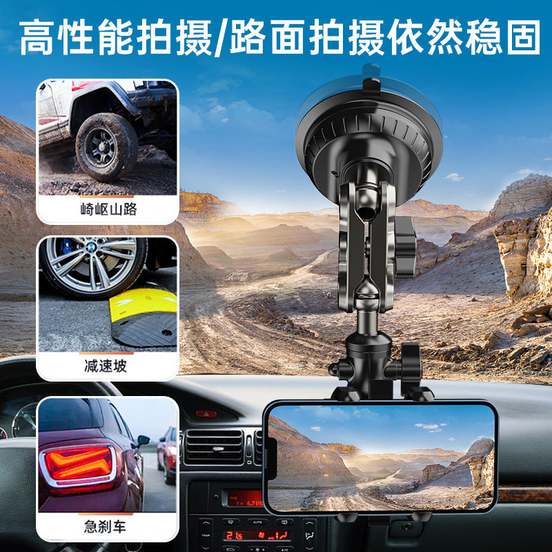 Car-Mounted Phone Holder for Multi-Directional Overhead Shooting, Car Live Streaming Shooting Stand, First-Person View Suction Cup Holder - image 5