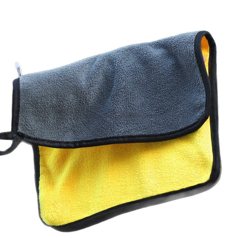 Car Wash Towel, Quick-Drying Double-Sided Car Wipe Towel, High-Density Coral Velvet Cleaning Towel, Non-Shedding, Water-Absorbent Cleaning Cloth - image 5