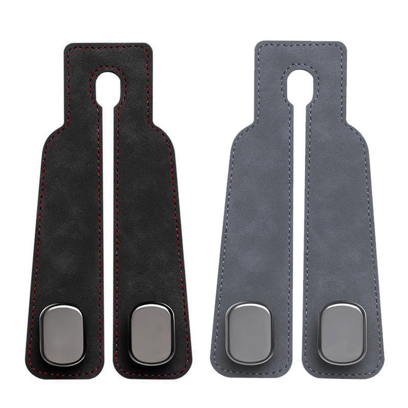 Car Seat Back Hook, Upgraded Hidden Dual Hook for Car Interior, Made of Suede and Abs - image 5