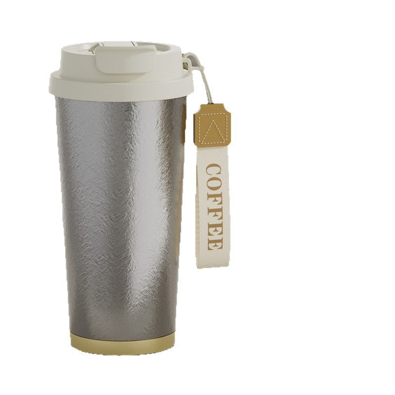 New Model Pure Titanium Insulated Straw Cup for Women, Light Luxury High-End Feel, Portable Cold-Keeping Cup, High Aesthetic Value, Car-Mounted Custom Coffee Cup - image 5