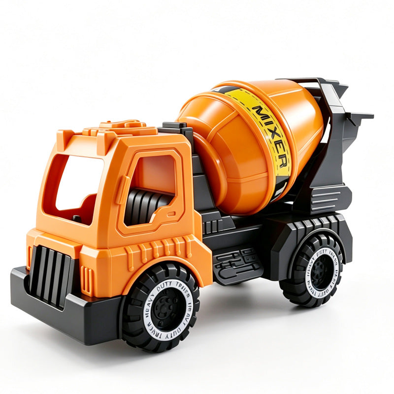 Children's Large-Scale Realistic Construction Vehicle Inertia Mixer Truck Excavator Pull-Back Dump Truck Boys' Sliding Toy Car - image 5