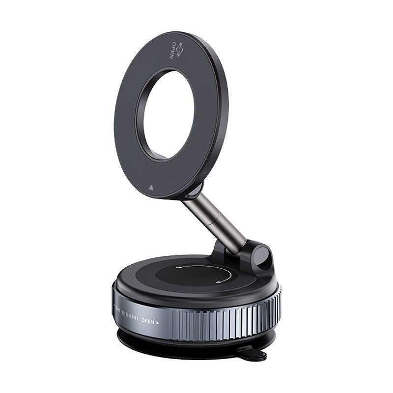 Vacuum Magnetic Mobile Phone Holder for Car Dashboard Navigation Support, Multifunctional Foldable Magnetic Car Mount with Rotation - image 5
