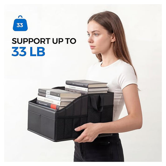 Car Trunk Layered Storage Box, Multi-Functional Multi-Compartment Storage Box, Waterproof, Wear-Resistant, Foldable Storage Organizer - image 2