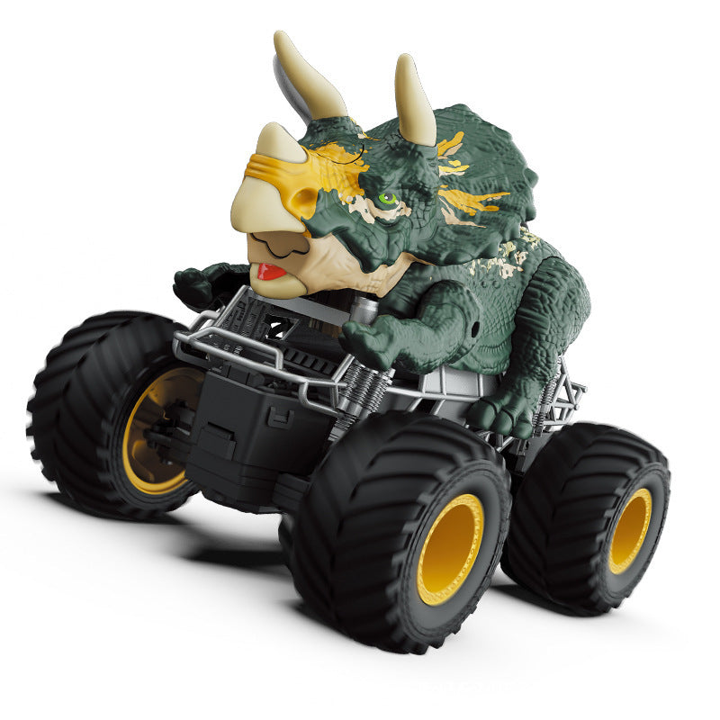 Cross-border children's toys 1:20 spray dinosaur remote control off-road vehicle Triceratops Tyrannosaurus Rex climbing monster truck wholesale - image 5