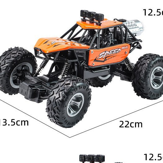 Remote control car 2.4G off-road alloy car cross-border spray climbing car with lights and music remote control car children's toy wholesale - image 5