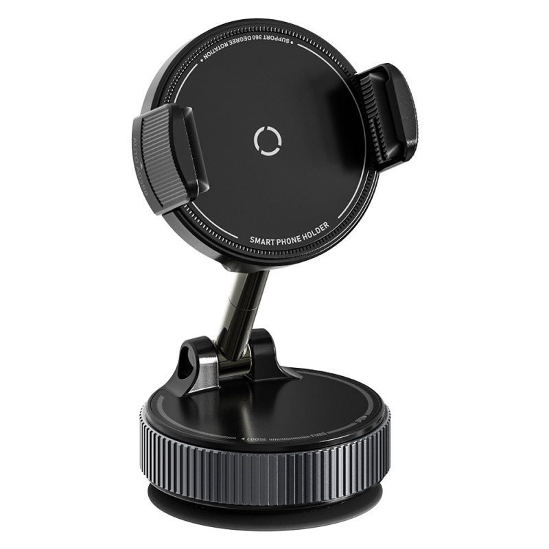 Popular car phone holder with nano suction cup and clip, foldable car phone mount for navigation on the center console - image 5