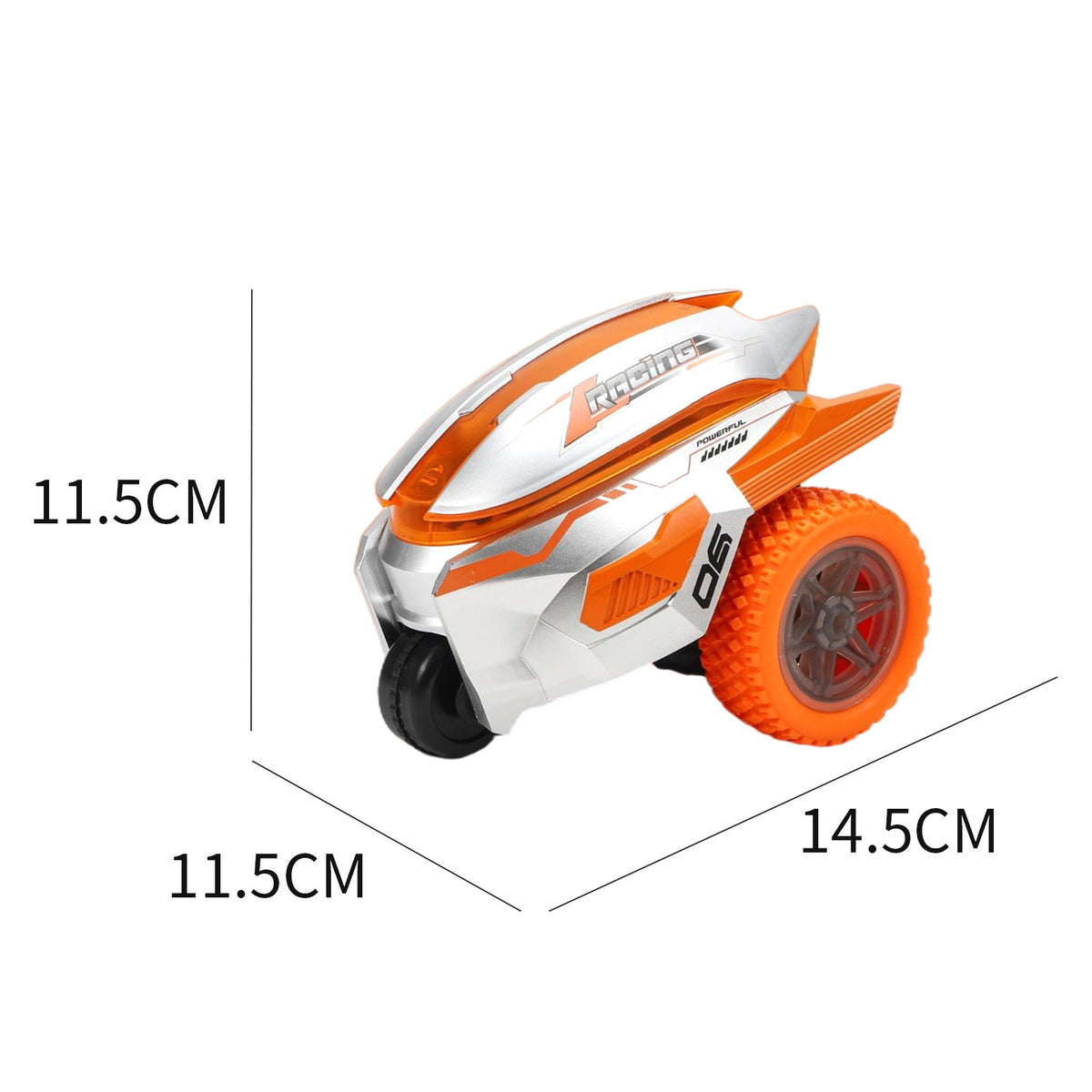 Cross-border new product remote control stunt dump truck 360 ° Rotating rechargeable light and music toy car for children - image 5