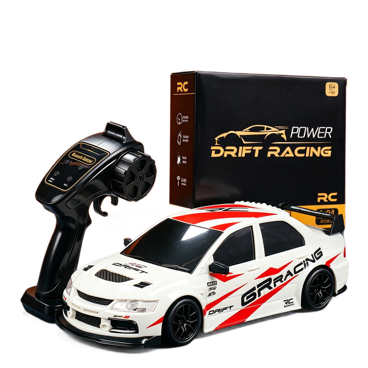 1:24 Four-Wheel Drive Remote Control Drift Racing Car 2.4G Full Proportional Throttle High-Speed Rechargeable RC Car Model Boy's Toy - image 5