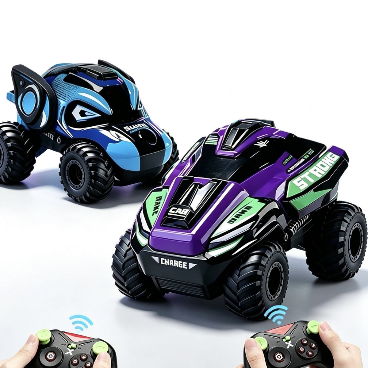Cross-border 2.4G Stunt RC Drift Remote Control Car, Spray Charging Model, Bigfoot Climbing Remote Control Car for Boys - image 5