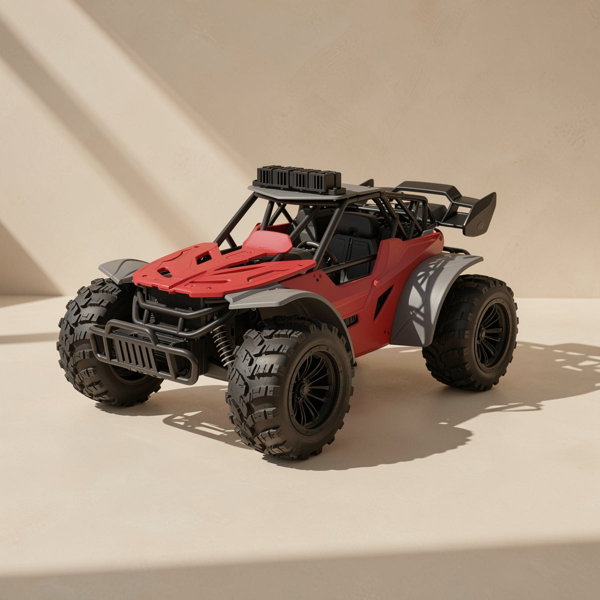 Alloy remote-control racing car with lights, described for racing, drifting, climbing, and off-road driving - view 5