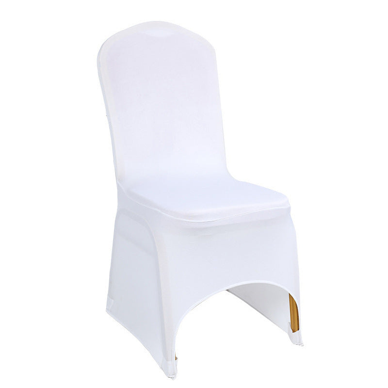 Elastic Chair Cover for Hotel Wedding Banquet Chair Cover, Full-Cover Chair Seat Cover, Stool Cover, Export White Chair Cover 140g - image 5