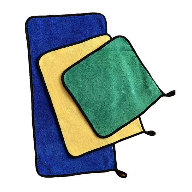 High-Density Car Wash Towel Coral Velvet Double-Sided Thickeneded Car Towel Absorbent Glass Cleaning Towel Can Be Added with Advertising Logo - image 5