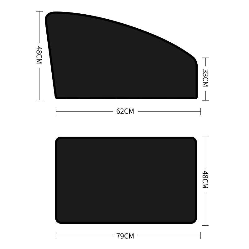 Car Sunshade Summer Curtain Car Window Magnetic Sun Protection Heat Insulation Sunshade Car Side Sunshade - image 5