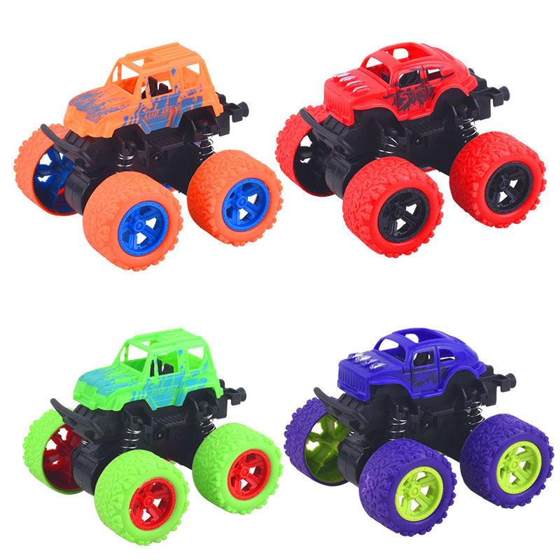 Children's toy excavator inertia four-wheel drive stunt off-road vehicle boy toy car children stall stall wholesale - image 5
