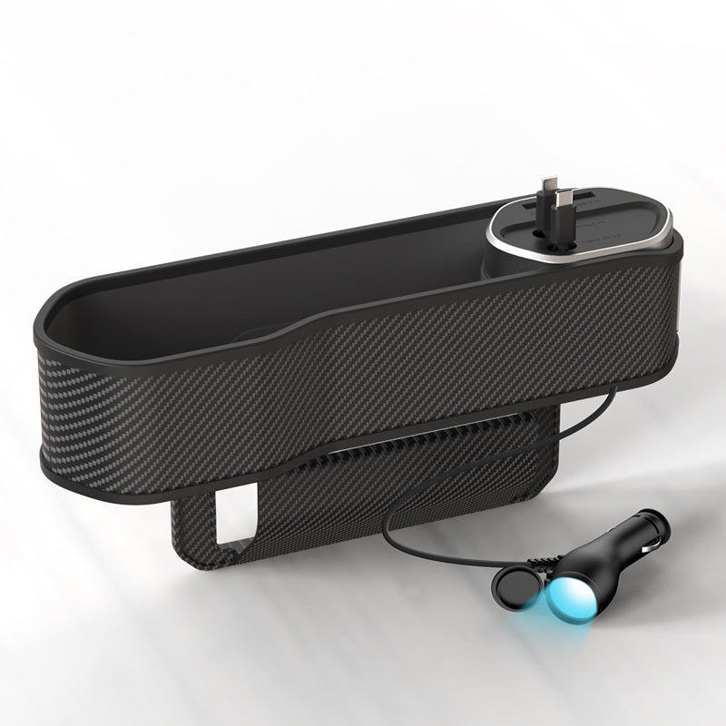 Car seat gap storage box multifunctional car storage box support super fast charge charging storage two-in-one - image 5