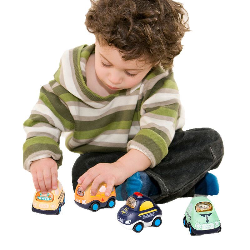 Children's Car Toy Set Inertia Car Non-back Boy Baby Model Fall Resistant One Year Old Two Girls Baby - image 5