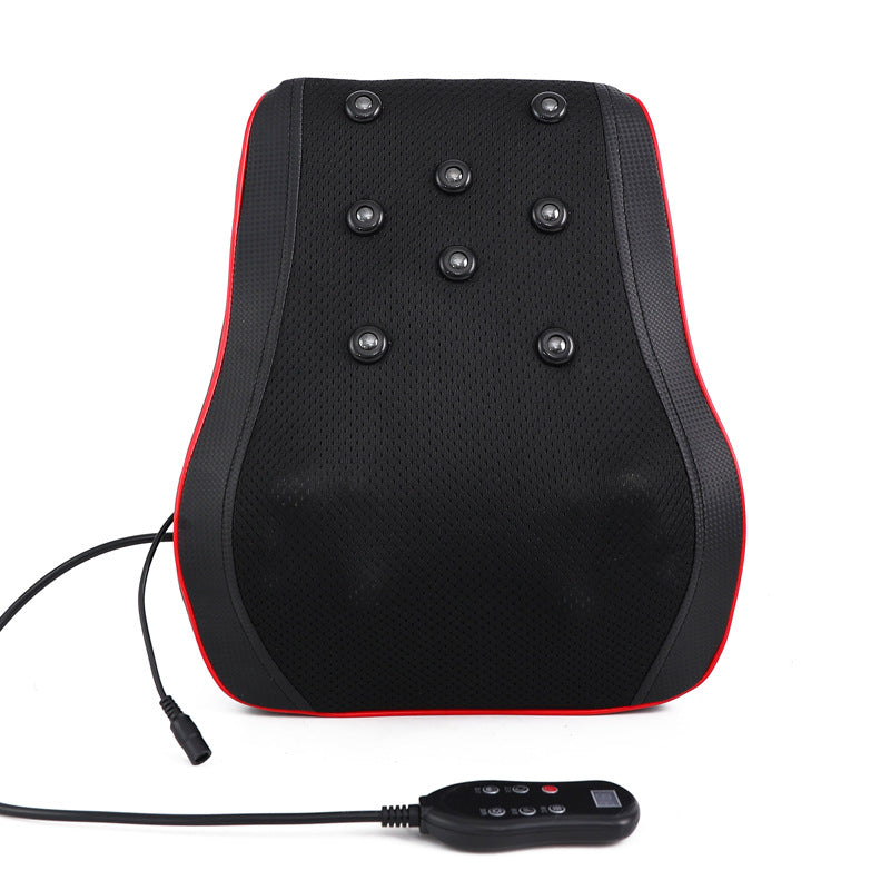 Lumbar Massage Cushion, Waist Massage Pillow, Cervical Spine and Back Massager, Vibration Heating Device for Car and Home Use - image 5