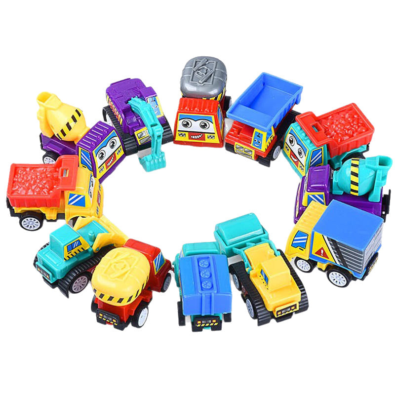 Cpc Certified Children's Toy Car Pull-Back Cartoon Engineering Vehicle Fire Truck Gift Doll Machine 3 Mini 6 Years Old - image 5