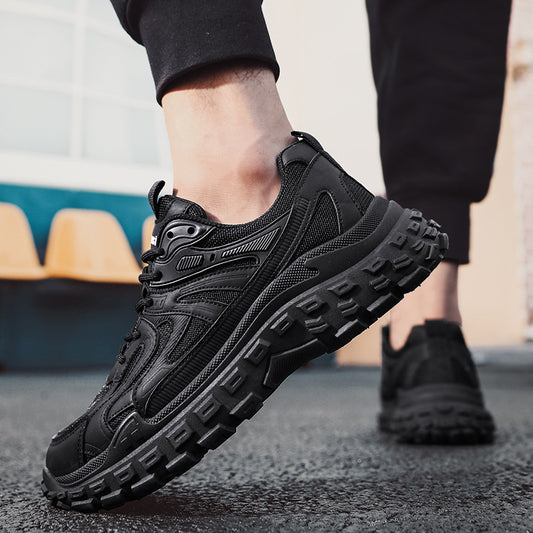 Dad Shoes 2025 Autumn Mesh Breathable Wear-Resistant Casual Shoes Tire Sole Sports Running Shoes Cross-Border Men's Shoes - image 2