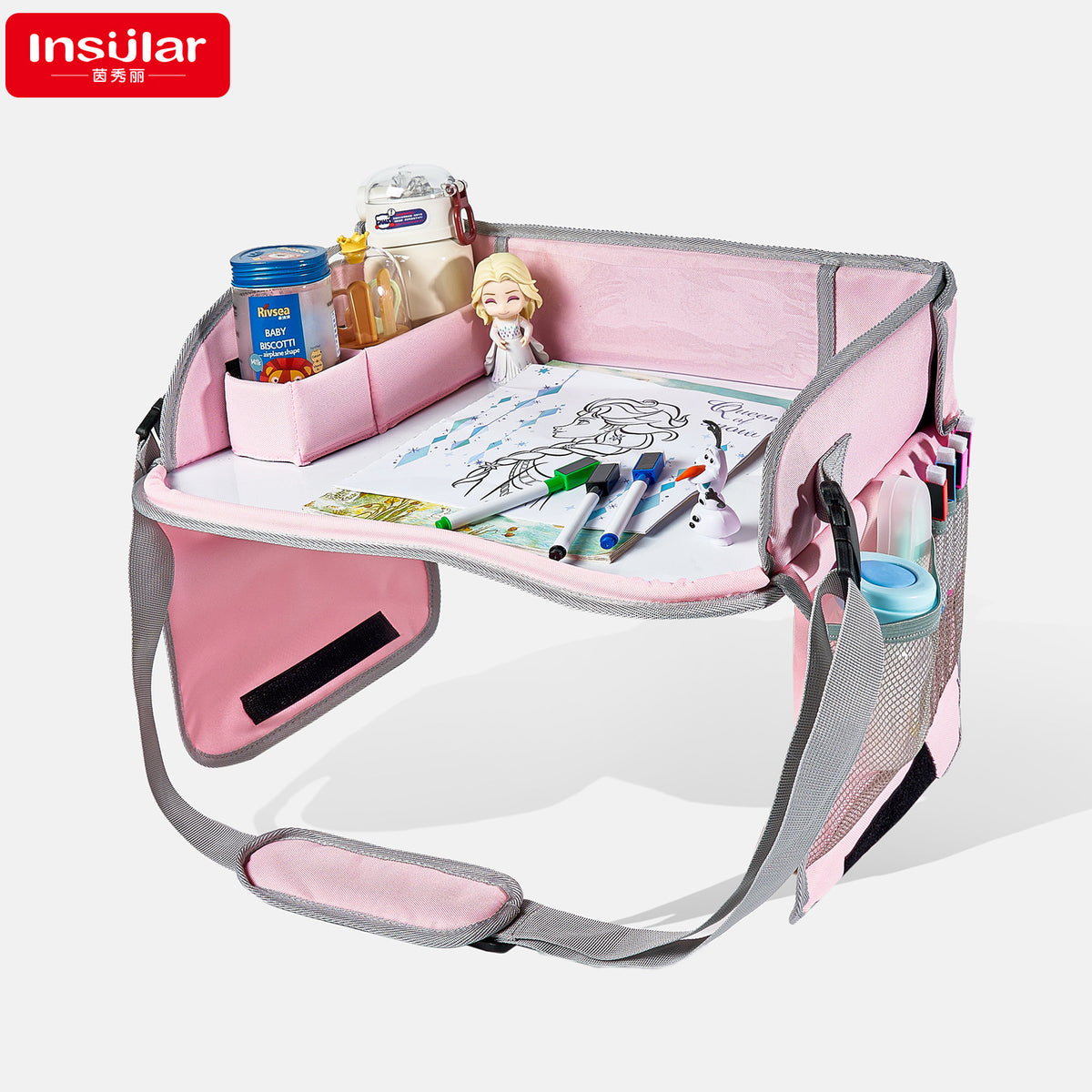 Yinmei children's portable travel car drawing board wiping children's drawing board car whiteboard drawing board tray - image 5