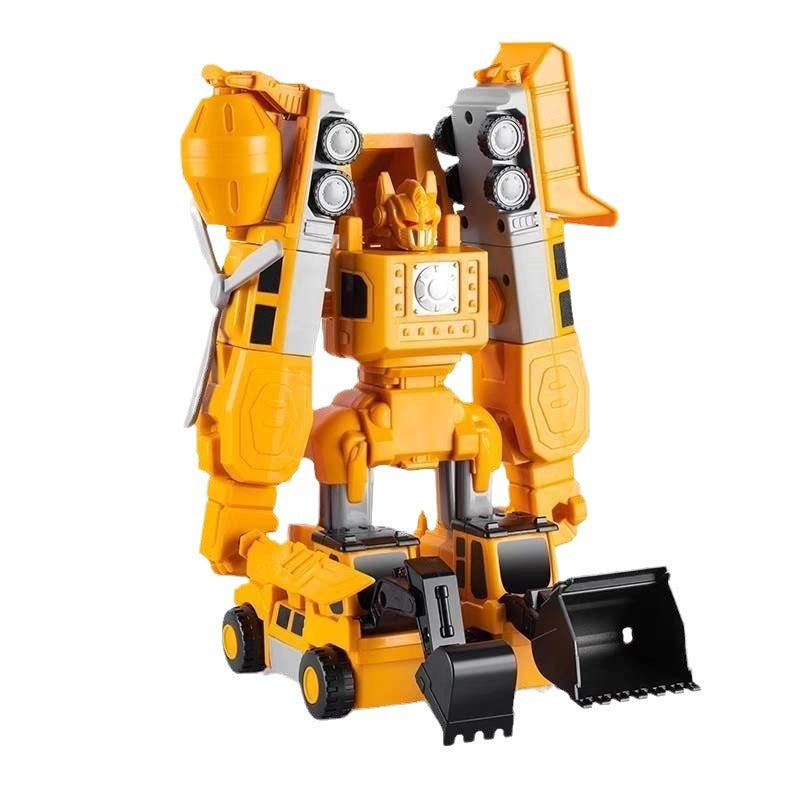 Children's Magnetic Toy Car Boy Building Blocks Assembly Splicing Engineering Vehicle Deformation Puzzle King Kong Robot 2-3 Years Old 6 - image 5