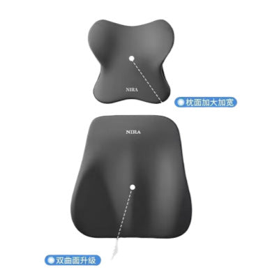 Car headrest neck protection suit latex car lumbar support pillow lumbar car support backrest seat driver waist protection - image 5