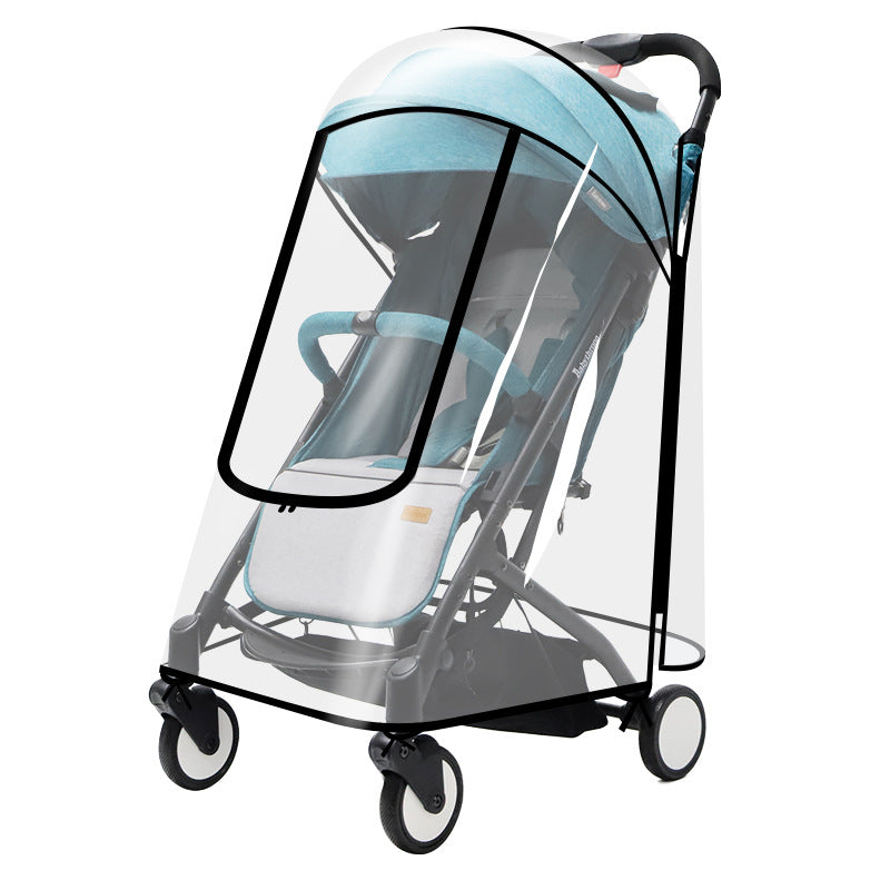 Baby stroller rain cover baby stroller universal windshield stroller warm cover baby stroller raincoat accessories - image 5