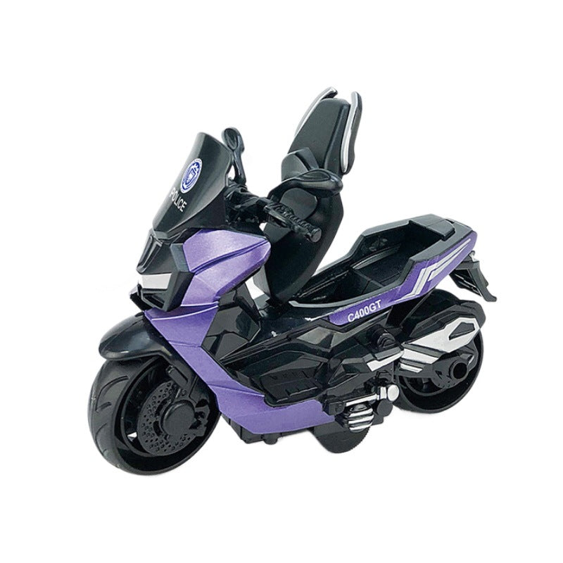 Children's Inertia Motorcycle Toys Cross-border Simulation Motorcycle Model suit Boys Small Gift Stall Toys Wholesale - image 5
