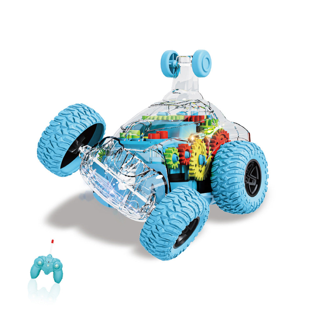 <Cross-border Hot Sale> Four-way Remote Control Electric Dipper Car Children's Wireless Remote Control Cool Stunt Rotating Car Toy - image 5