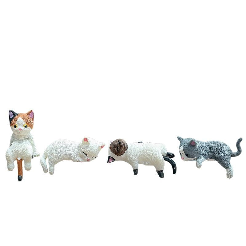 Central control screen car lying down doll car accessories rearview mirror computer monitor decoration cat car accessories - image 5