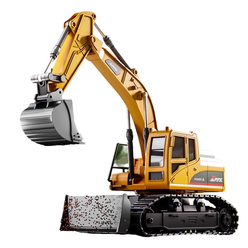 Electric remote control excavator simulation alloy engineering car toy car bulldozer dump truck wholesale a generation of hair - image 5