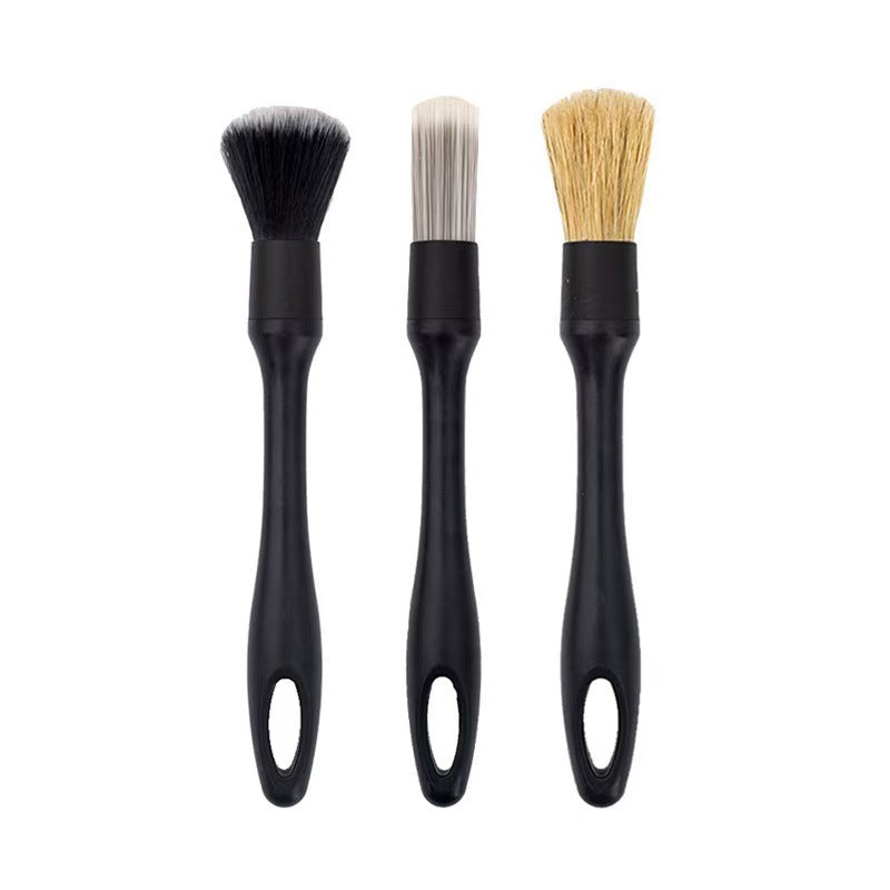 Cross-Border Car Detailing Brush Set Soft Bristle Interior Cleaning Brush with Replaceable Brush Heads Car Wash Tool Brush Set - image 5