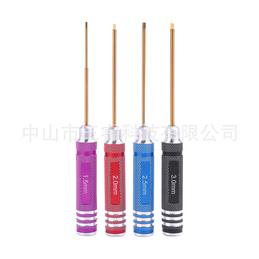 Rc Remote Control Car Model Screwdriver, Aircraft Model Hexagonal Titanium-Plated Set, Special Repair Tools for Car Models, Titanium Alloy - image 2