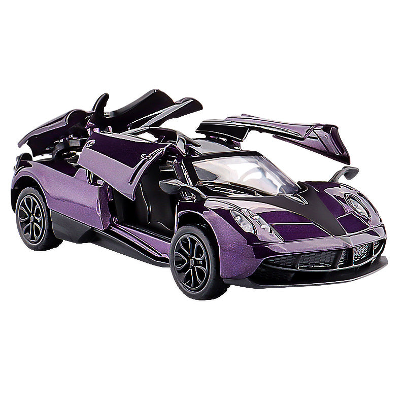 1:43 Three-Door Alloy Toy Simulation Sports Car Model Ornament Pull-Back Toy Car for Children Boys Aged 3-6 Years Old - image 5