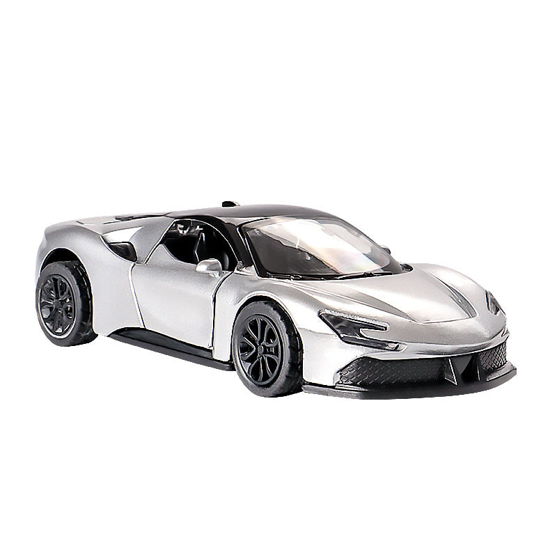 Alloy Toy Car Simulation Model with Opening Doors 1:43 with Display Box Mini Sports Car Pull-Back Toy Car - image 5