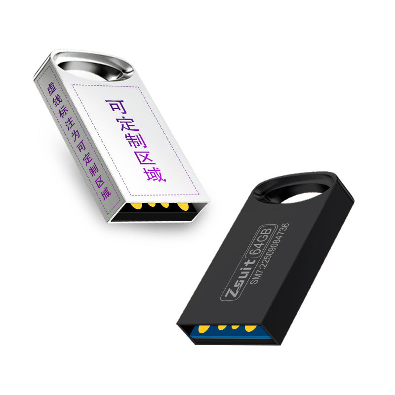 Jisuyou Mini USB Flash Drive Wholesale High-Speed Car Music Song USB Flash Drive Business Office 128g Large Capacity USB Flash Drive - image 5
