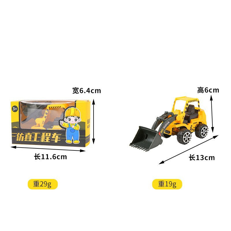 Boxed Scooter Simulation Engineering Vehicle Toy Excavator Dump Truck Model Toy School Sharing Small Gift Batch - image 5