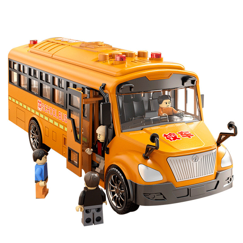 Extra Large School Bus Toy Children's Bus Bus Boy Simulation Bus School Bus Car Model Manufacturer Wholesale - image 5