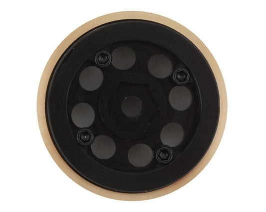SSD RC 1.0” Aluminum/Brass 8 Hole Beadlock Wheels (Black) (2)