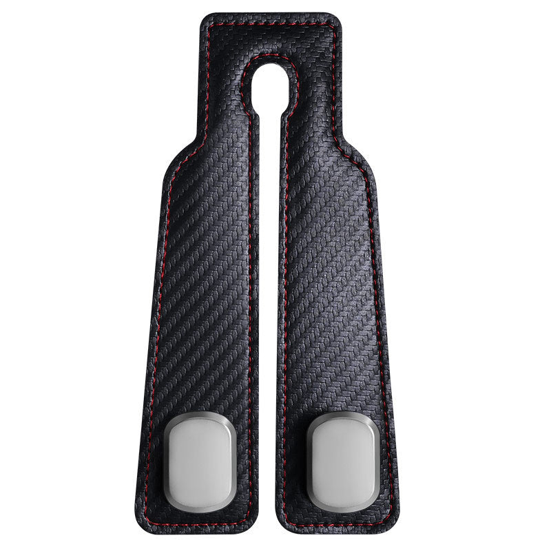 Car Hook Car Rear Seat Back Double Hook Suede Zinc Alloy Leather Abs Car Small Hook - image 5
