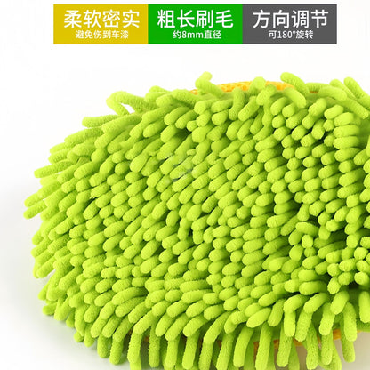 Car Wash Mop Special Car Brush Soft Bristles Do Not Hurt the Car Car Wiping Artifact Long Handle Tool Three-Section Telescopic Model - image 4
