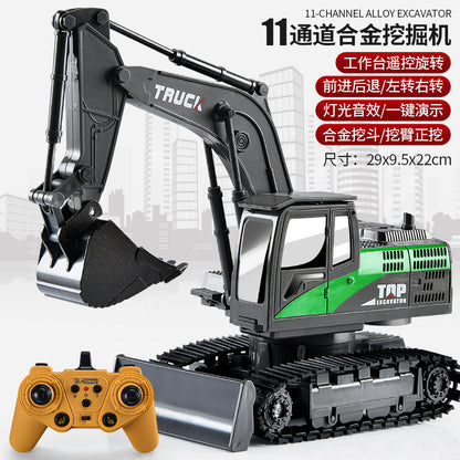 Cross-Border Children's Six-Way Alloy Remote Control Excavator Dump Bulldozer Dump Truck Simulation Engineering Vehicle Boy Toy Forklift - image 3