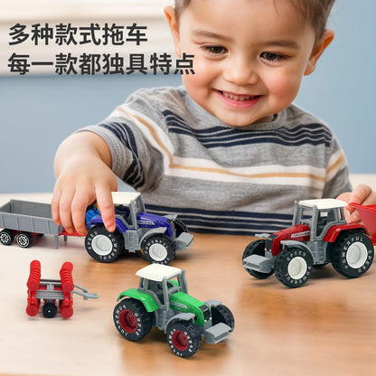Children's Pull-Back Alloy Construction Farmer's Vehicle Pull-Back Alloy Model Construction Vehicle Toy Car for Babies - image 1