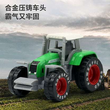Children's Pull-Back Alloy Construction Farmer's Vehicle Pull-Back Alloy Model Construction Vehicle Toy Car for Babies - image 3