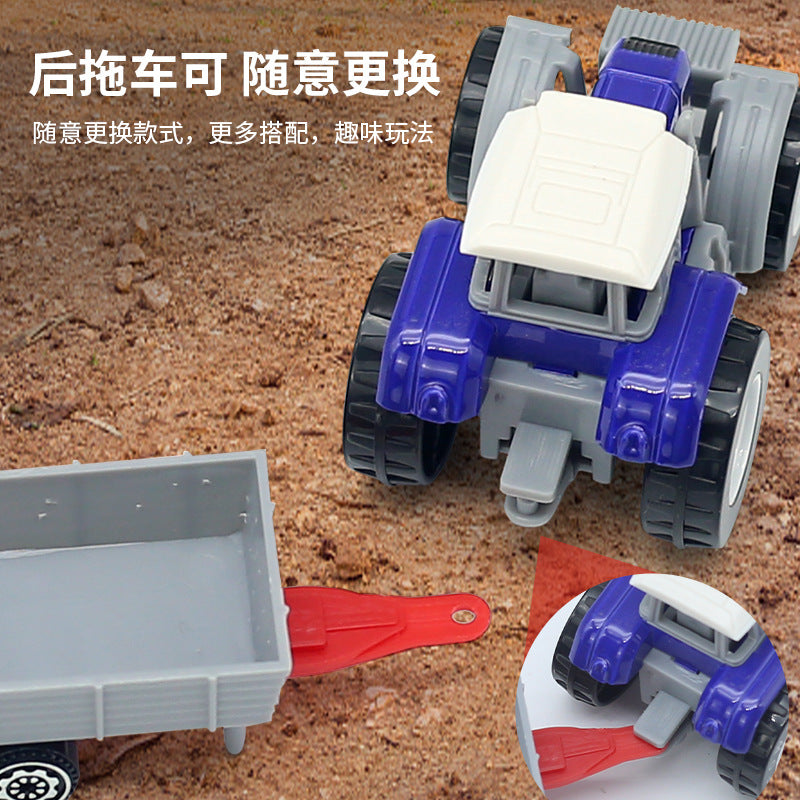 Children's Pull-Back Alloy Construction Farmer's Vehicle Pull-Back Alloy Model Construction Vehicle Toy Car for Babies - image 4