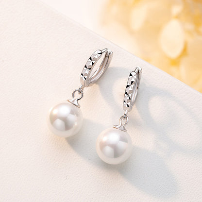 Korean Style Fashionable Car Flower Pearl Earrings, Feminine and Versatile Car Flower Earrings, Personalized High-Quality Ear Buckle Ear Jewelry - image 1