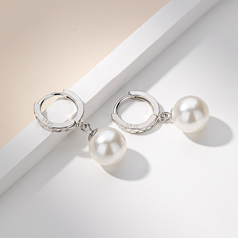 Korean Style Fashionable Car Flower Pearl Earrings, Feminine and Versatile Car Flower Earrings, Personalized High-Quality Ear Buckle Ear Jewelry - image 2
